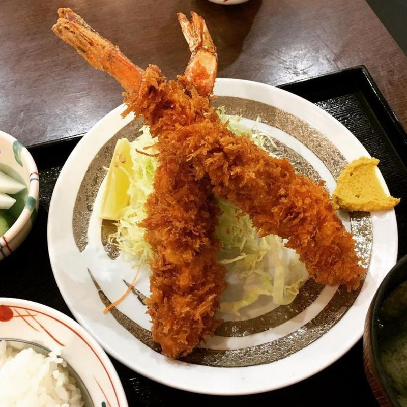 えびフライ定食(ときわ食堂 （ときわしょくどう）)