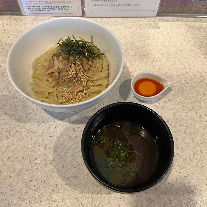 冷やし肉つけ麺(限定)(らぅめん考房ありがた屋)