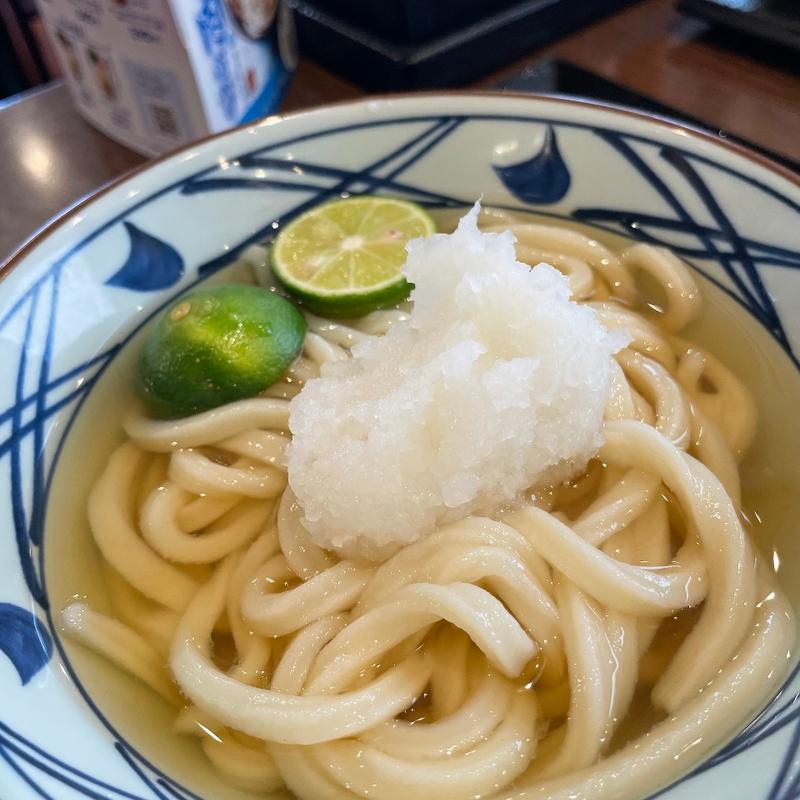 すだちおろし冷かけ(丸亀製麺穂波)