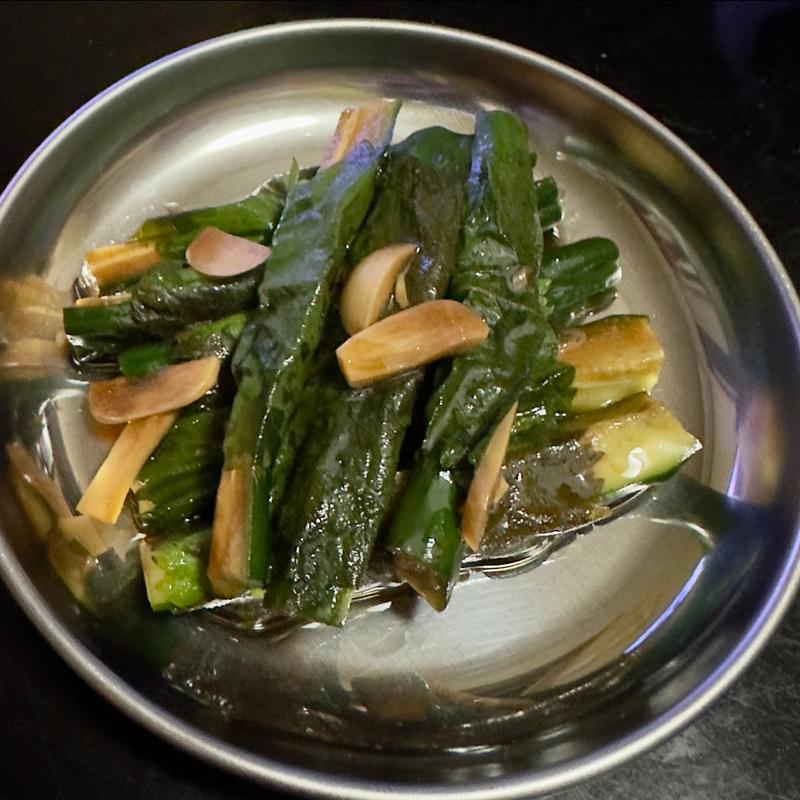 きゅうりと大葉のにんにく醤油和え(ベルクス 東墨田店)