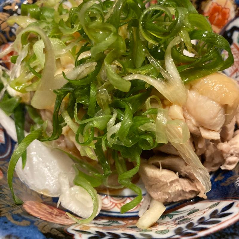 蒸し鶏ネギまみれポン酢(台所料理たまい)