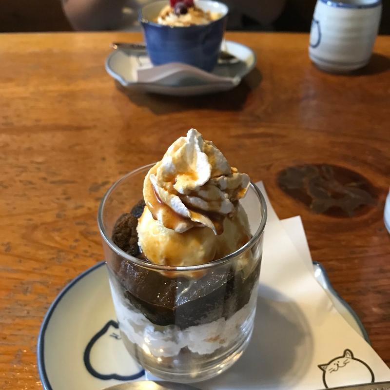 コーヒーわらび餅パフェ(のらや 石切店)