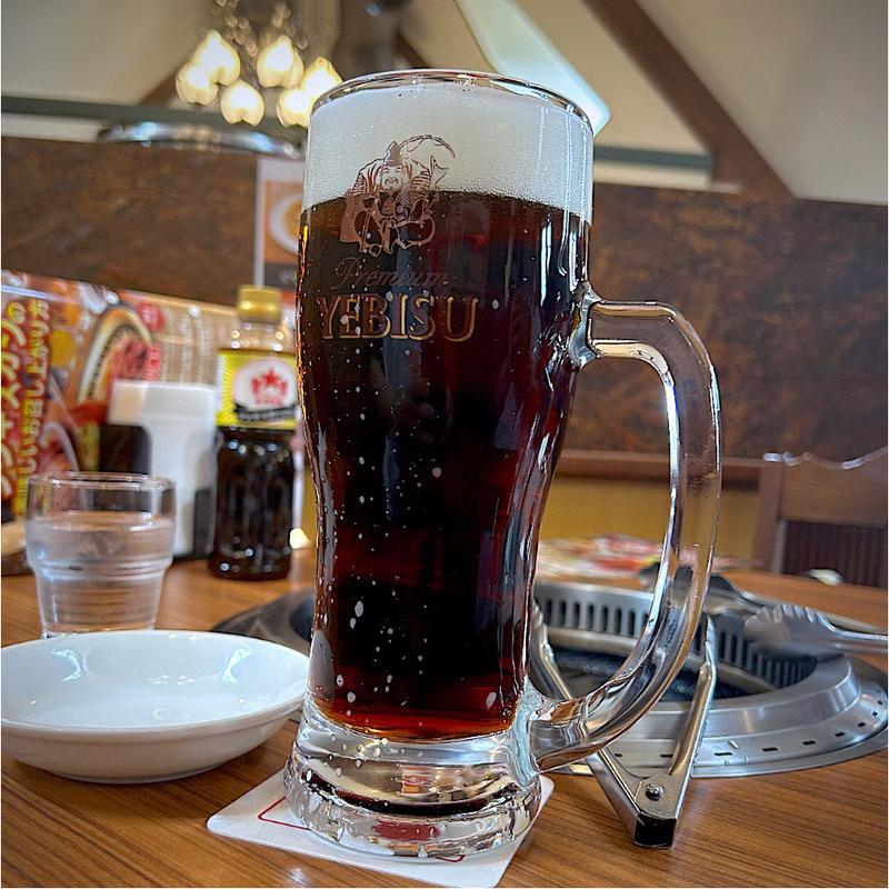 エビス＆エビス(ハーフ＆ハーフ) 大ジョッキ(サッポロビール　仙台ビール園 )