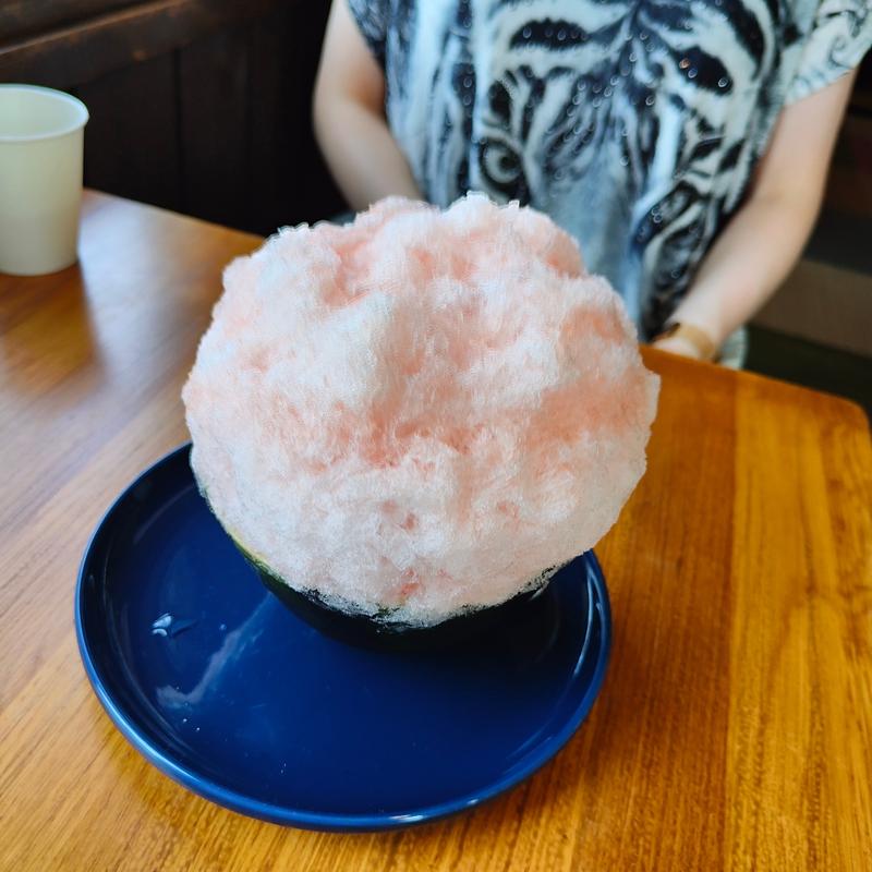 共和町産らいでんすいかのかき氷(Cafe 909)
