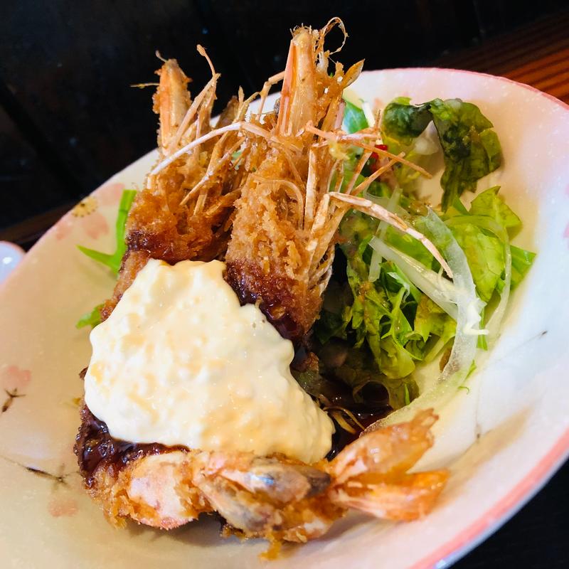 海老フライ_豆腐定食(はなぐるま 平川店 )