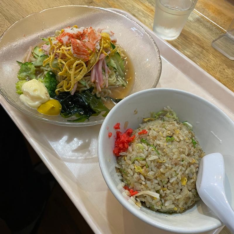 冷麺セット(餃子食堂 大阪亭 天神橋店)