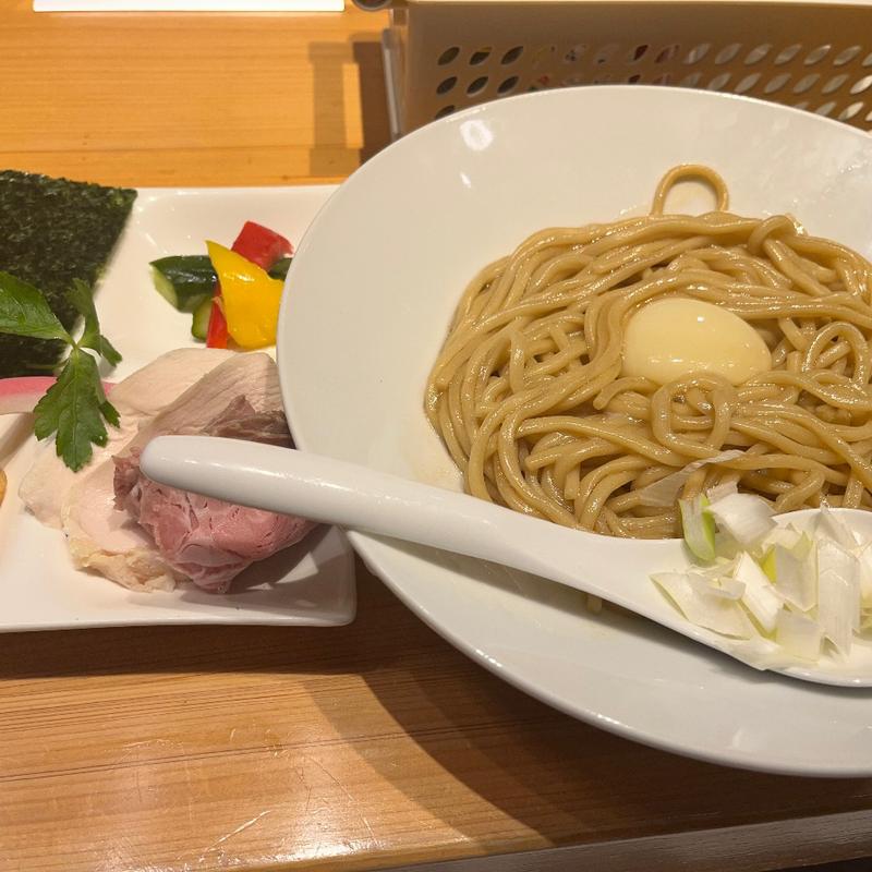 白美卵のまぜSOBA(むぎとオリーブ 銀座店)