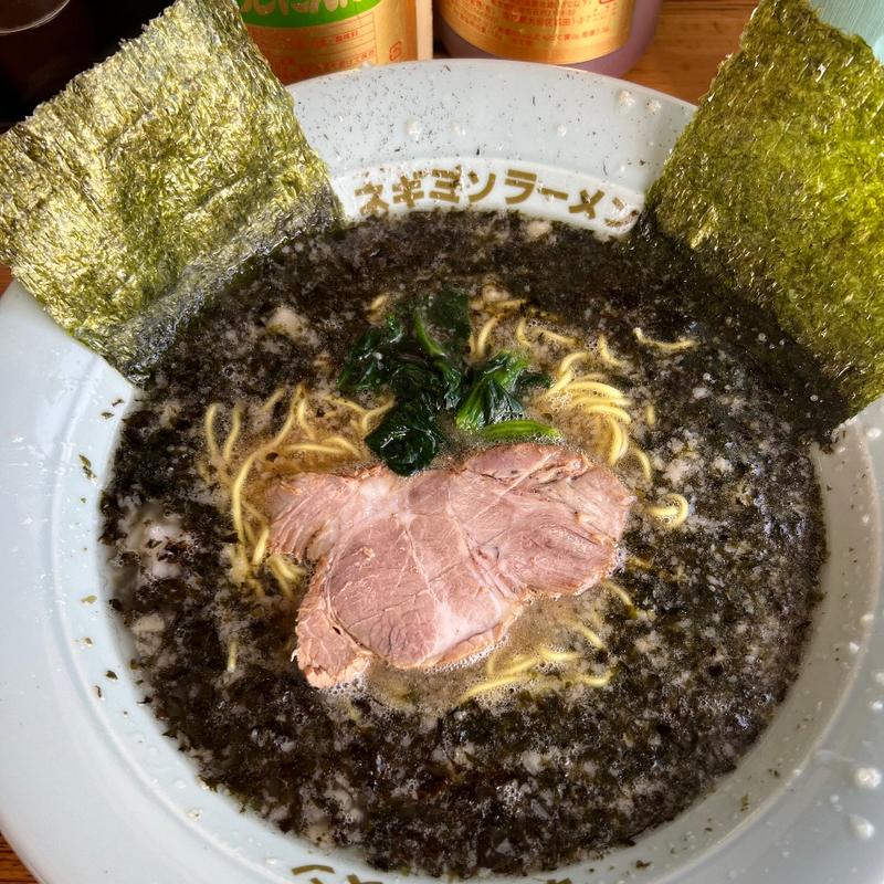 黒ばらのりラーメン(ラーメンショップ椿 上彦川戸店)