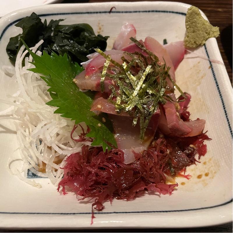 カンパチ胡麻和え(まる家)