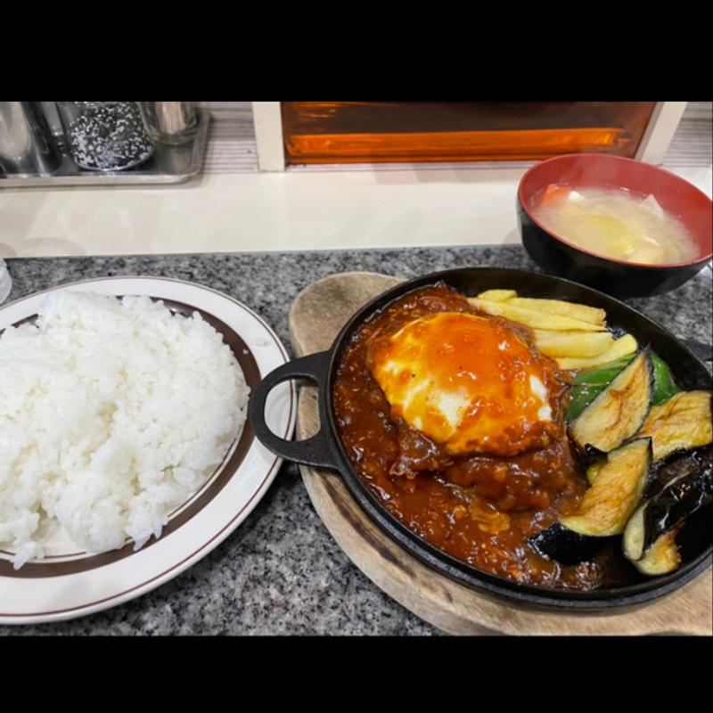ハンバーグ定食(洋包丁)