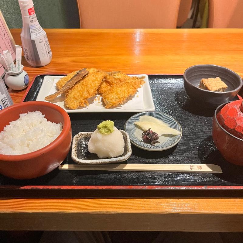 アジフライ定食(京ばし松輪 （きょうばしまつわ）)