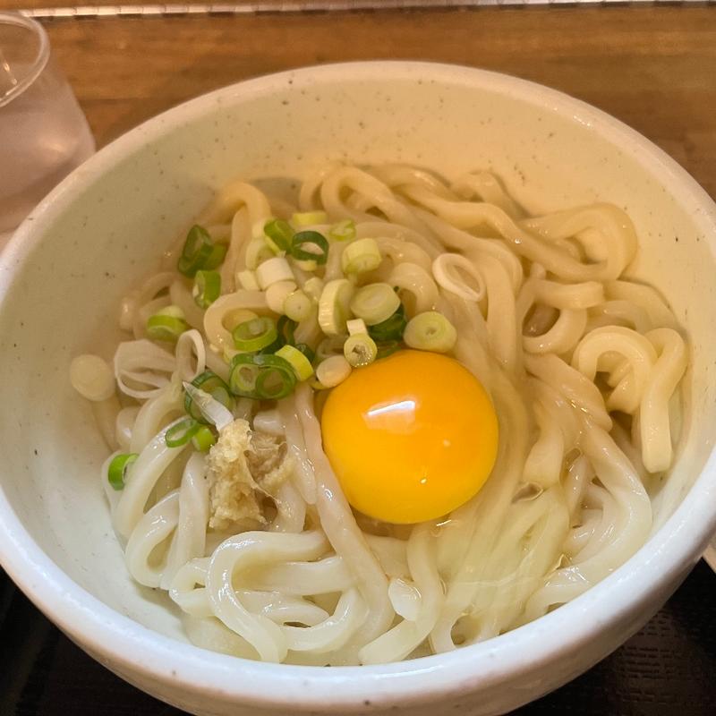 釜玉うどん(だいつねうどん 銀座本店)
