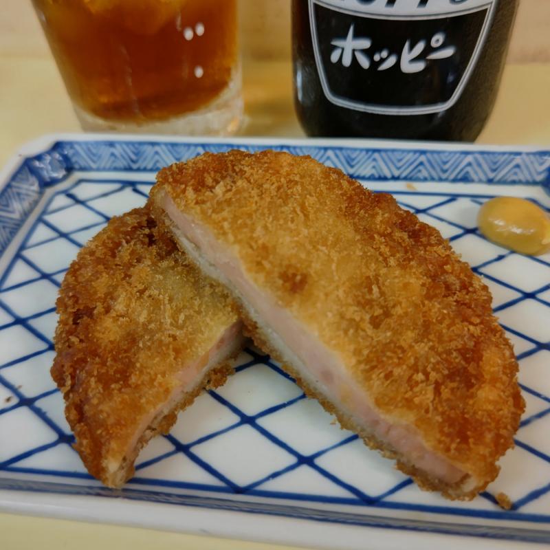 ハムカツ(立ち飲み 天下)