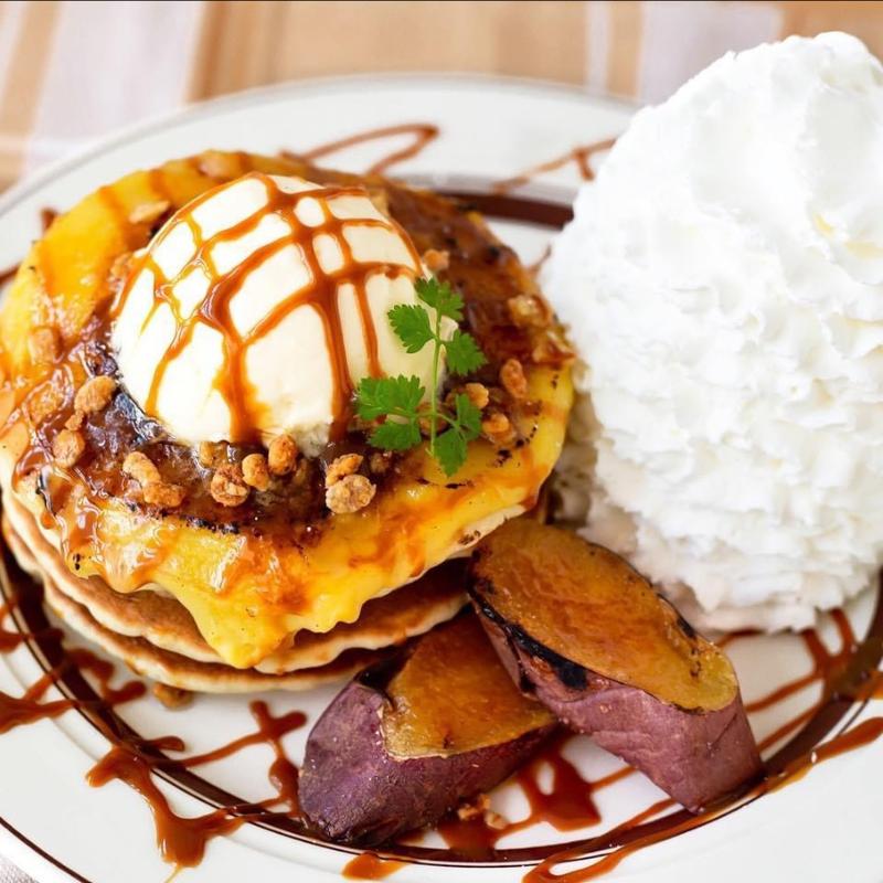 さつまいもブリュレパンケーキ(エッグスンシングス　横浜山下公園店)