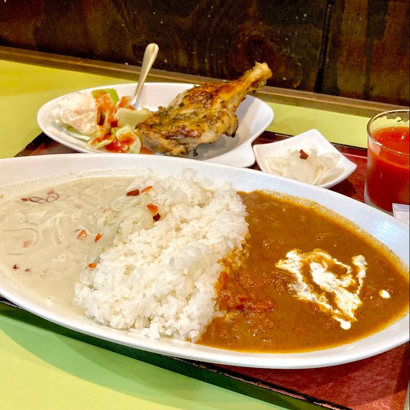 玄セット　ｼﾞｬｰｸﾁｷﾝ ﾄﾏﾄ.ｸﾞﾘｰﾝ(咖喱屋 玄)