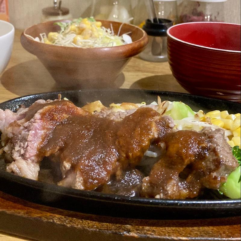 本日の日替わりステーキSET(ぶりあん 松屋町店)