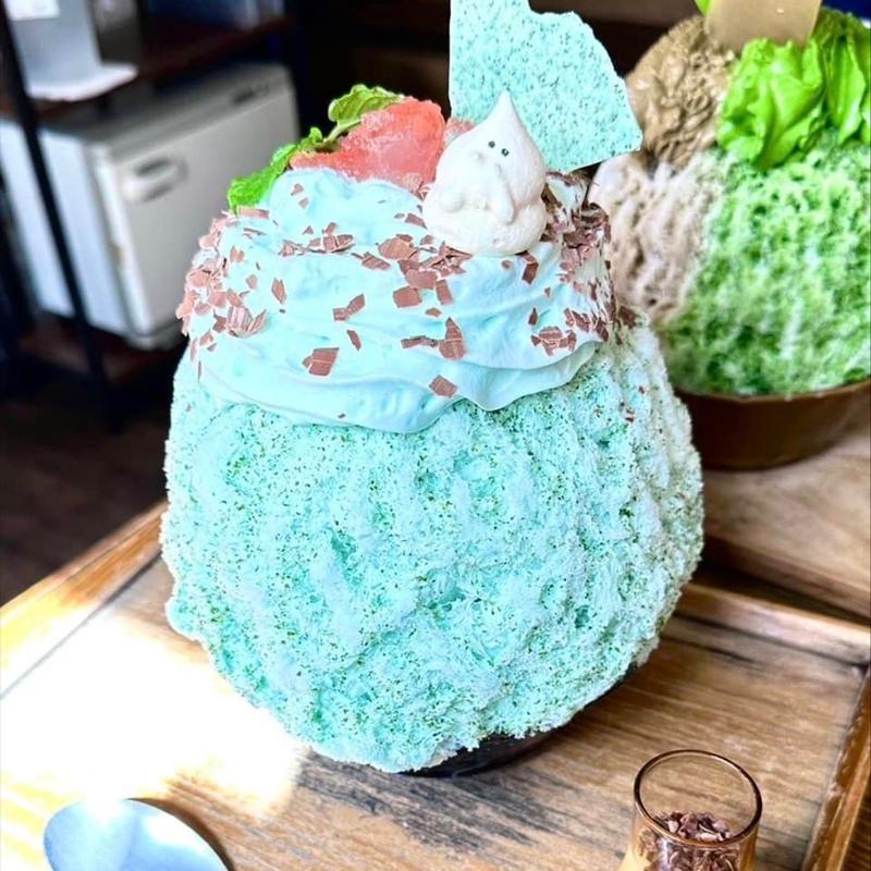 チョコミント氷(新宿かき氷専門店 ＊氷おばけ＊)