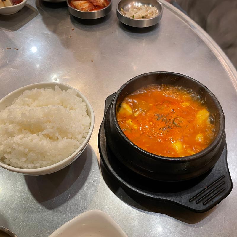 純豆腐チゲ(韓国亭 豚や 渋谷本店)