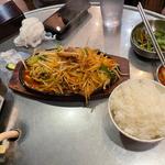 豚肉と野菜炒め定食(韓国亭 豚や 渋谷本店)