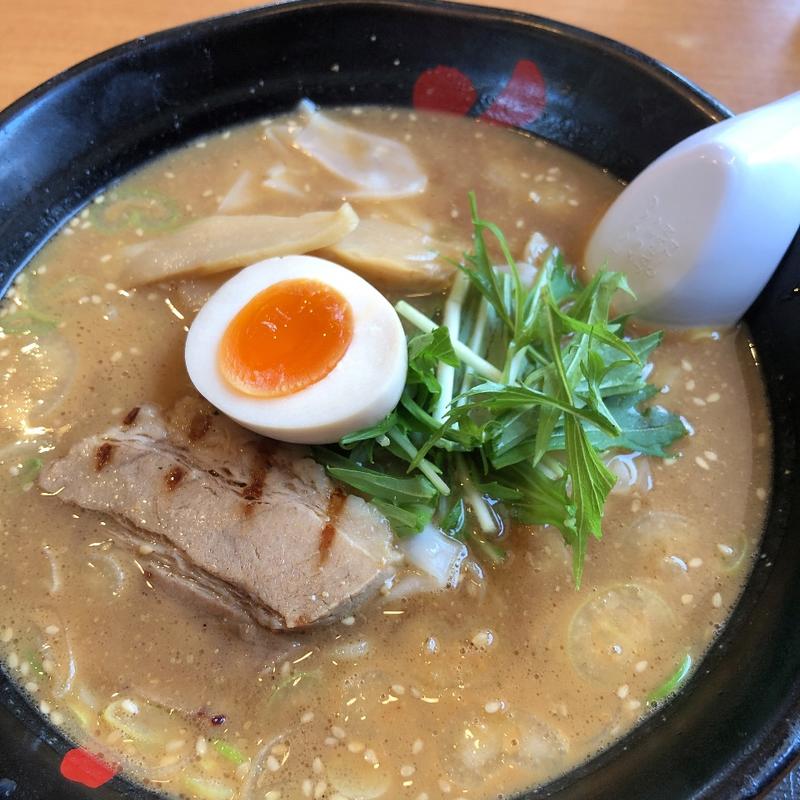 和風ごま味噌海老ワンタン麺(花鳥風月 山形北町店 )