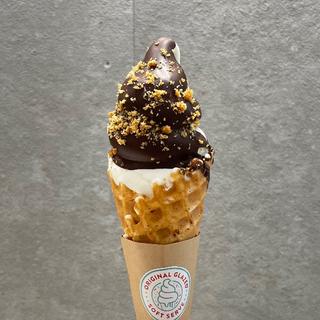 オリジナルグレーズドソフトクリーム チョコレート(クリスピー・クリーム・ドーナツ 東京国際フォーラム店)
