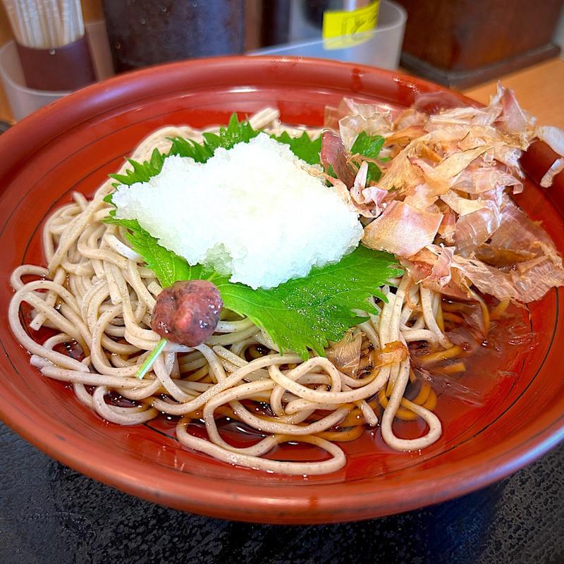 冷しさっぱり梅おろしそば(爽亭 登戸駅店)