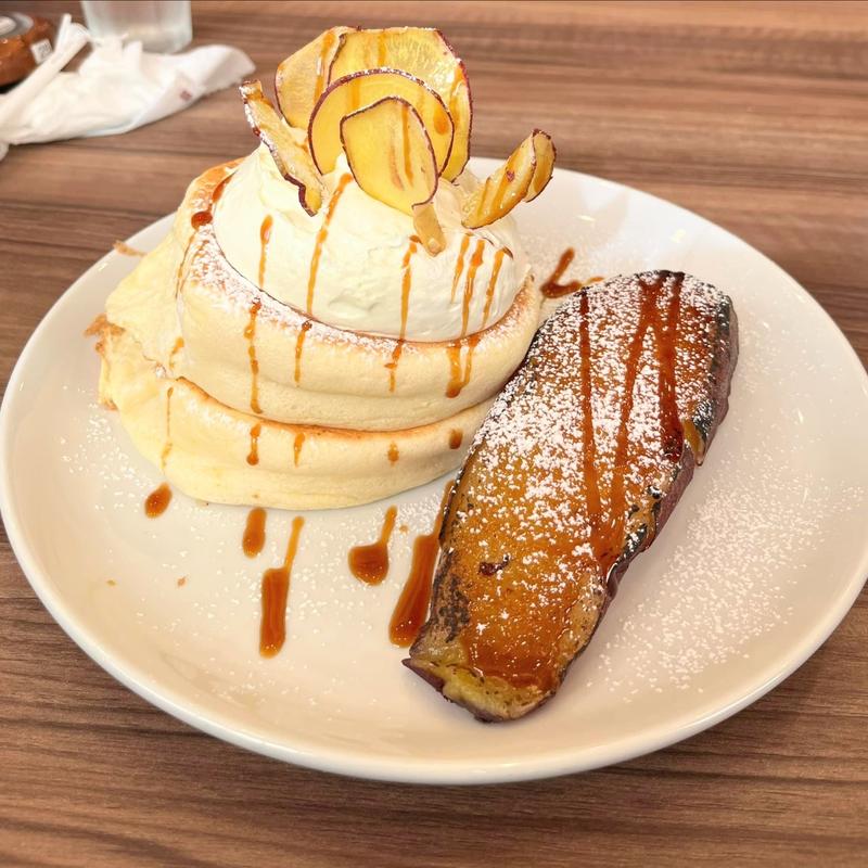 紅はるかのリコッタパンケーキ(高倉町珈琲 国立店)