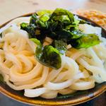 野菜天ぷらうどん大盛り＋とり天(松葉屋)