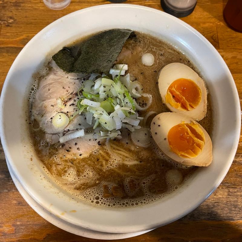 味玉煮干しラーメン(天狗庵)