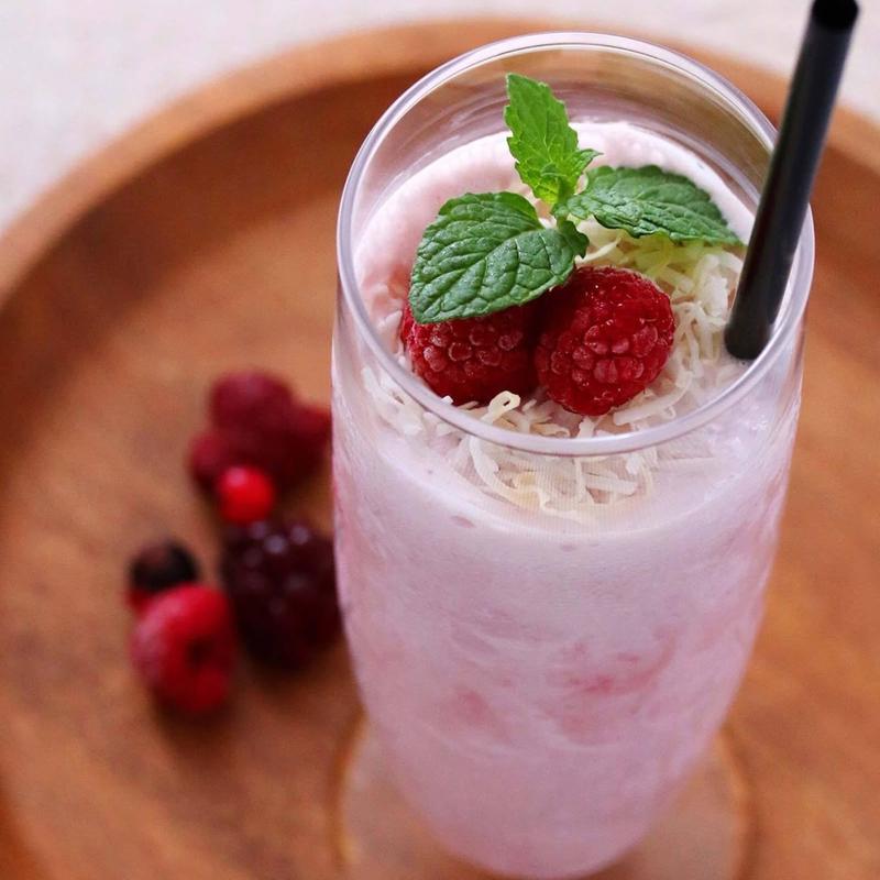 ラズベリーとココナッツのシェイク(MARFA CAFÉ)