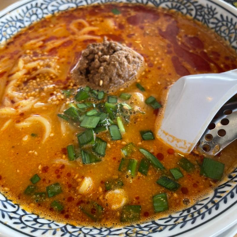 白胡麻坦々麺(丸源ラーメン 新二又瀬橋店)