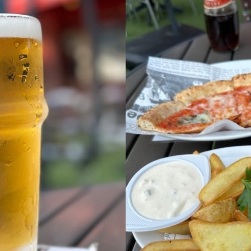 ドリンクセット(キリン一番搾り＋フィッシュ＆チップス)(HUB GRAMPUS PUB MIRAI TOWER店)