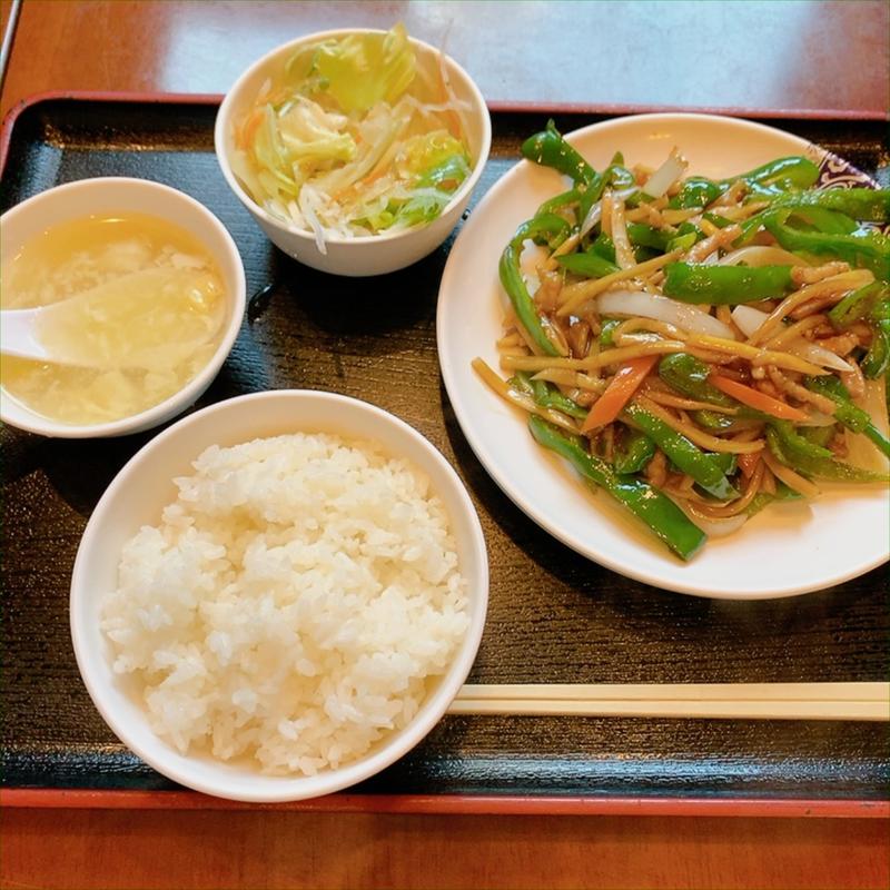青椒肉絲定食(中華料理 蜀香園)