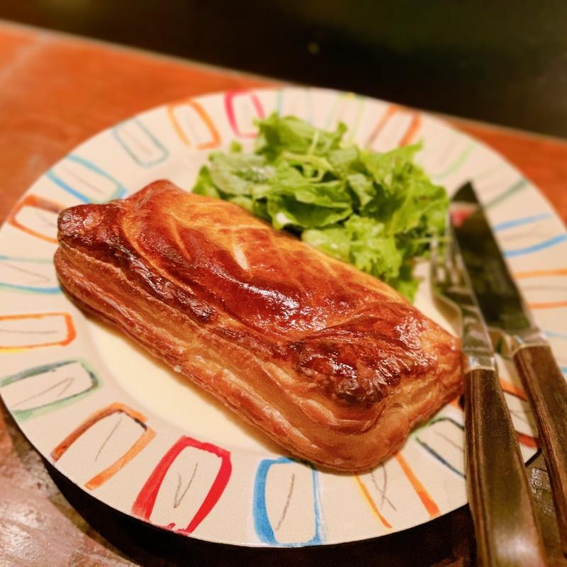 ひらめのパイ包み焼き　レモンクリームソース(バーマン)
