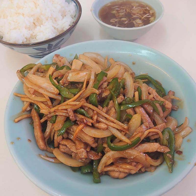 肉ピーマン炒め＋ライス大盛り(まこと食堂 )