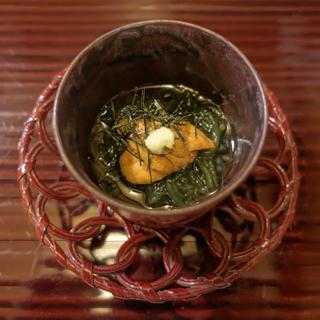 雲丹と海素麺(ひろ作 （ひろさく）)