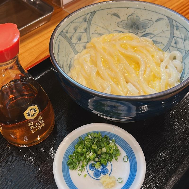 釜玉うどん(うどん処 重己)