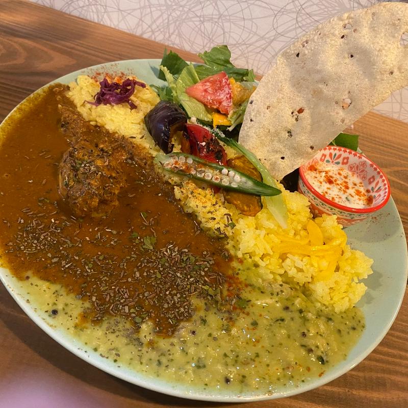 カレープレート(香椎カリー 日々、スパイス)