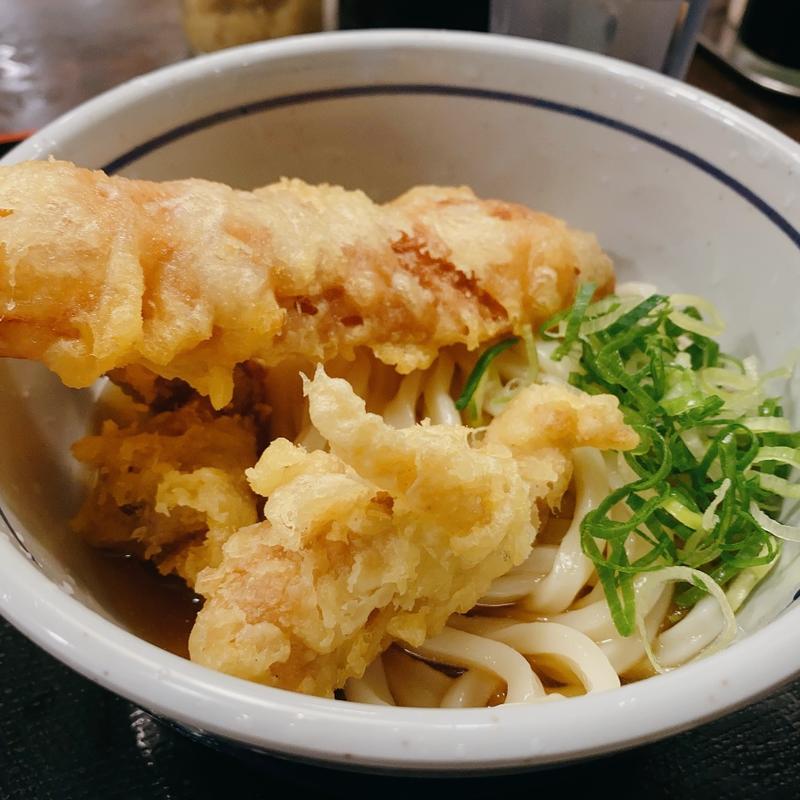 冷とり天&ちくわ天ぶっかけ(おにやんま 日本橋店)