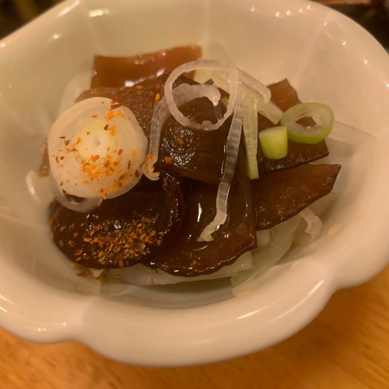 生きくらげポン酢(う福 大井町)