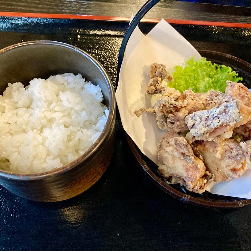 鶏の唐揚げ 小ライス(長寿村 権六 )