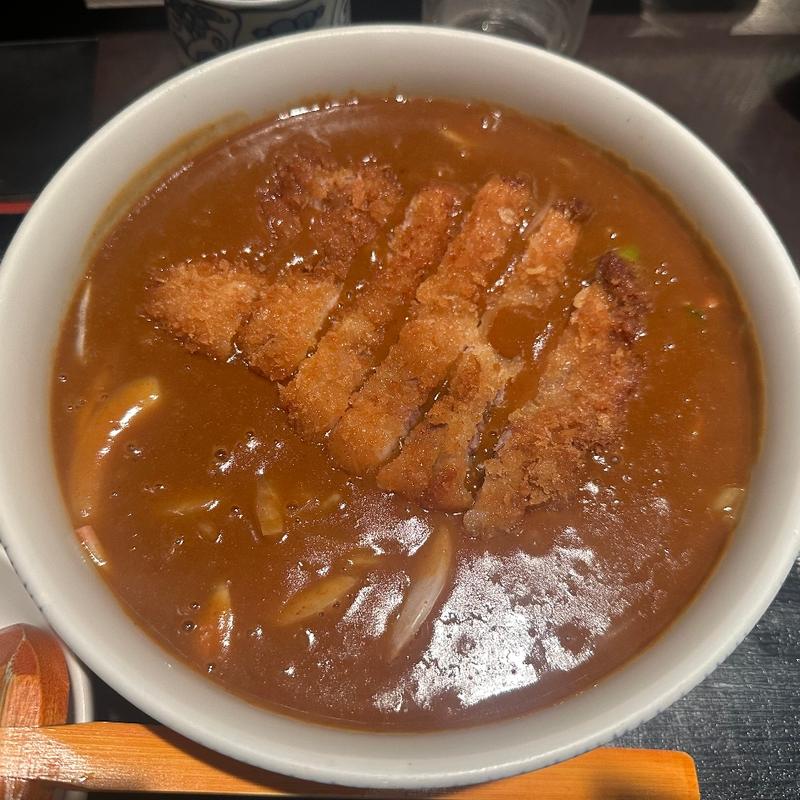 カツカレーそば(番馬亭)