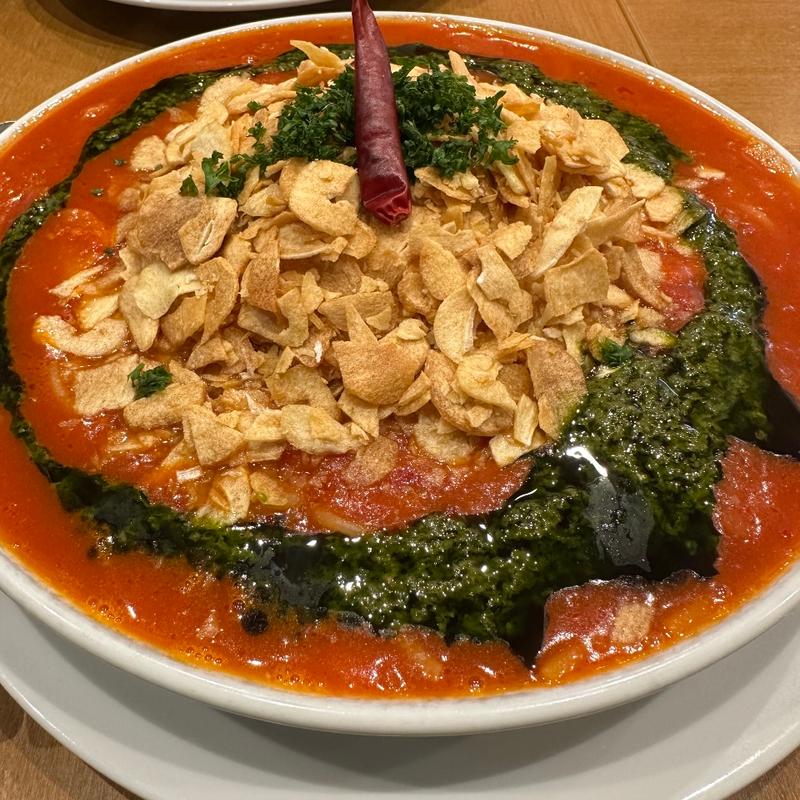 赤唐辛子とにんにくのトマトソース(スパゲティー専科 はらっぱ 高崎東口店)