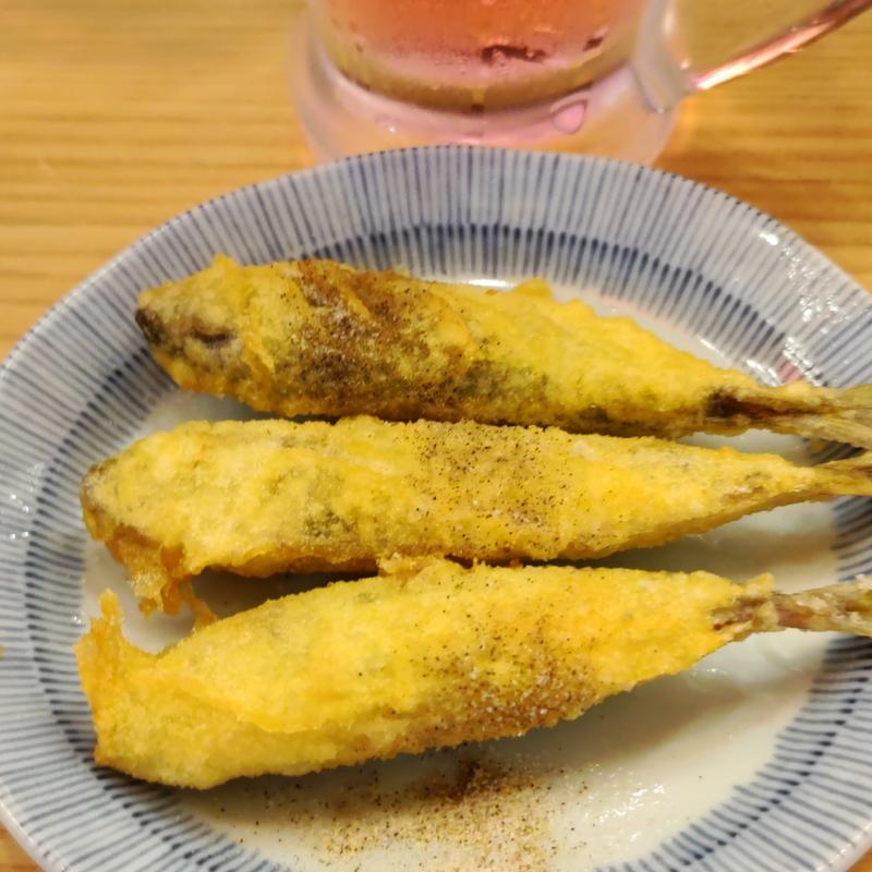 豆あじの唐揚げ(立呑み晩杯屋 桜木町ぴおシティ店)