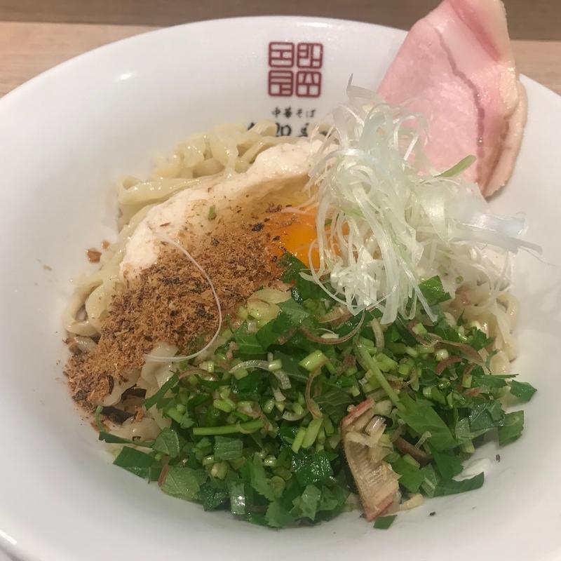 限定 長いもと卵の冷やしそば(中華そば 色即是空)