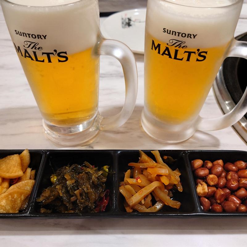 生ビール(盛興順鉄鍋炖小岩店)