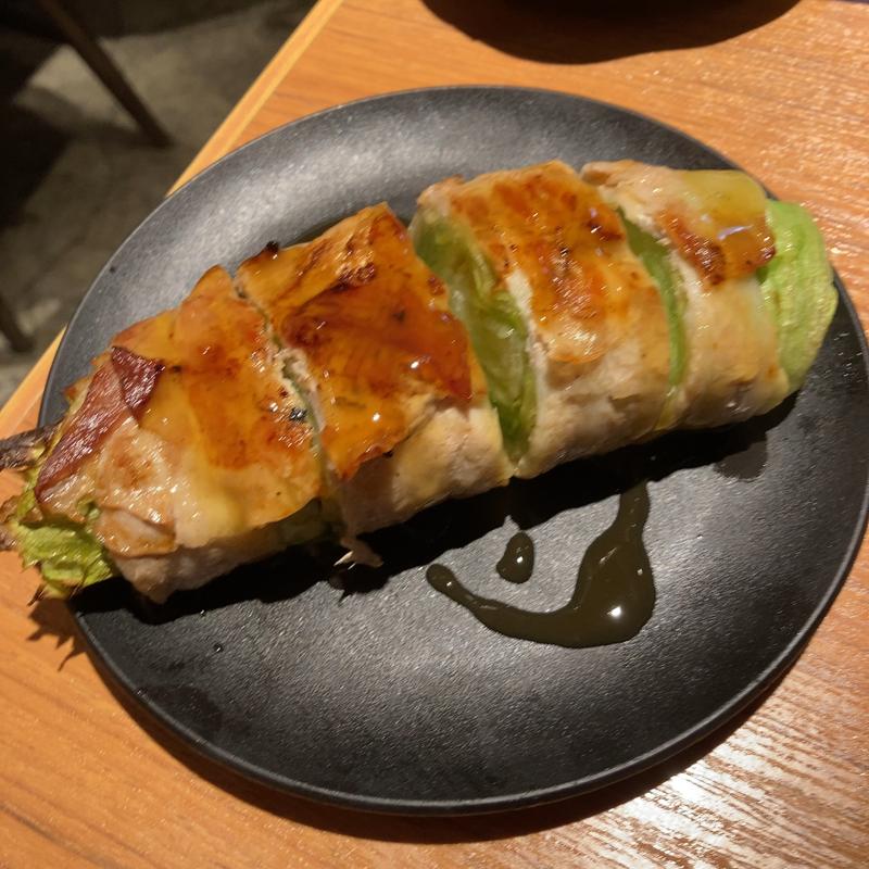 レタス巻きゆず胡椒ダレ(串焼・もつ鍋 博多でべそ 仙台南町通店)