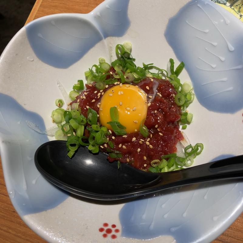 馬肉ユッケ(串焼・もつ鍋 博多でべそ 仙台南町通店)