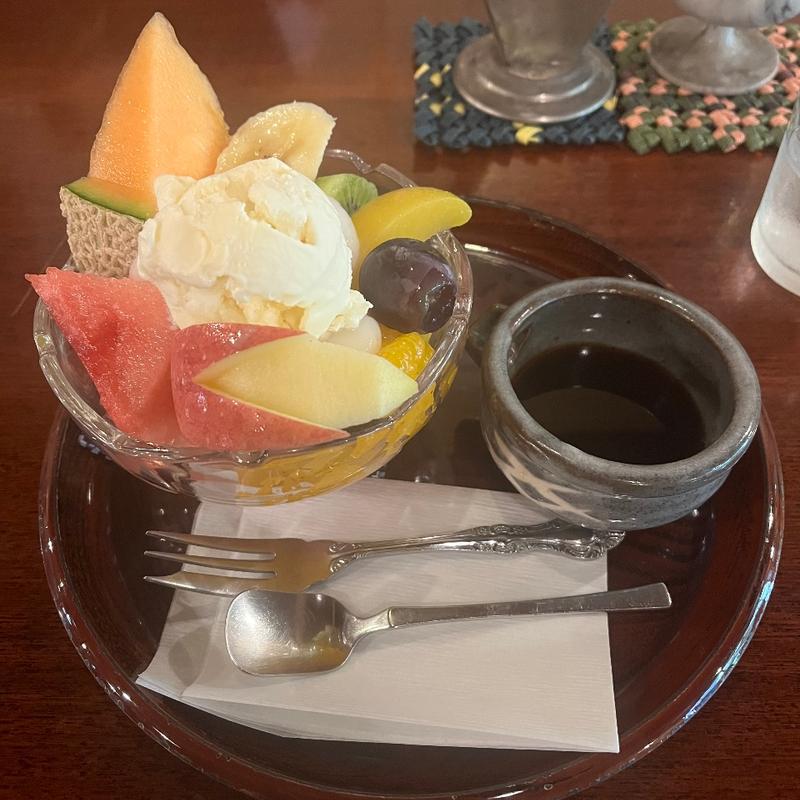 白玉クリームあんみつ(おしるこ喫茶船橋舎 )