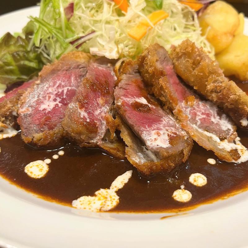 佐賀牛ビフカツ デミグラス定食(ボンバーキッチン )